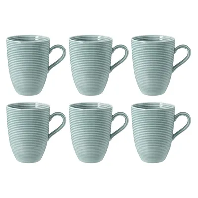 Seltmann Weiden - Zestaw 6 kubków z uchwytem 350ml Beat Color Glaze błękitny