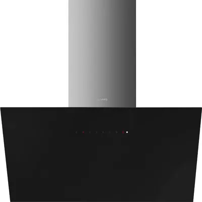 Smeg - Okap przyścienny KICV90BL2 Universale Czarne szkło