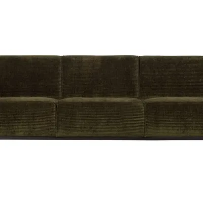 Be Pure - Sofa Statement 3-osobowa RIB (ciepła zieleń)