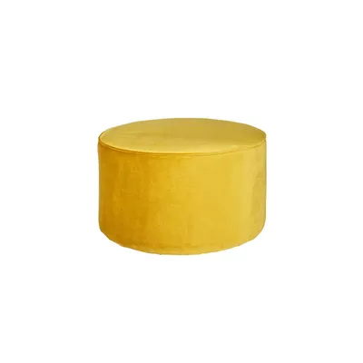 Woood - Niska pufa Sara Velvet Ochra
