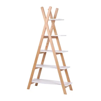 Woood - Regał na książki TIPI (biały)