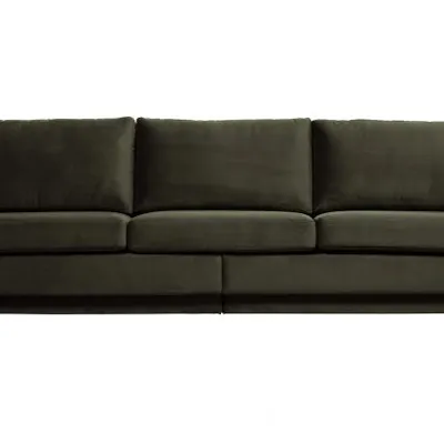 Be Pure - Sofa 3 - osobowa FAME aksamitna (zielona)