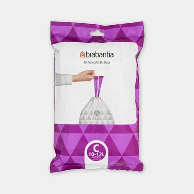 Brabantia - Worki na śmieci rozmiar C (10-12 l) 40 szt.