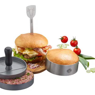 GEFU - Zestaw 3-częściowy do burgerów BBQ