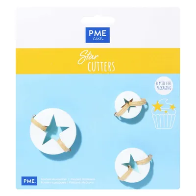 PME Cake - Zestaw 3 wycinarek Gwiazdki