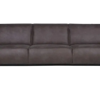 Be Pure - Sofa Statement 3-osobowa ekoskóra (szara)