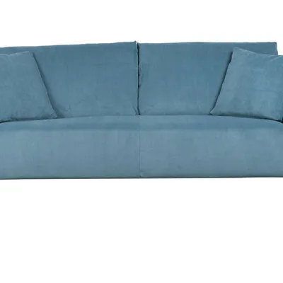 Zuiver - SOFA DRAGON 3-osobowa RIB niebieska