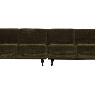 Be Pure - Sofa Statement 4-osobowa RIB (ciepła zieleń)