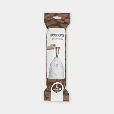 Brabantia - Worki na śmieci do koszy FlatBack+ i StepUp rozmiar L (45 l) 10 szt.
