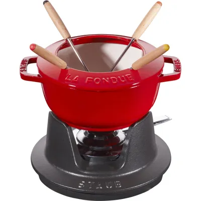 Staub - Zestaw do fondue 16 cm czerwony
