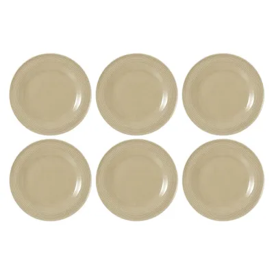Seltmann Weiden - Zestaw 6 talerzy do sałatek 23cm Beat Color Glaze beżowy