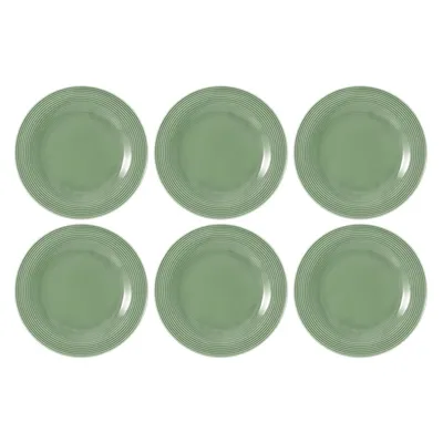 Seltmann Weiden - Zestaw 6 talerzy obiadowych 27.5cm Beat Color Glaze eukaliptusowy