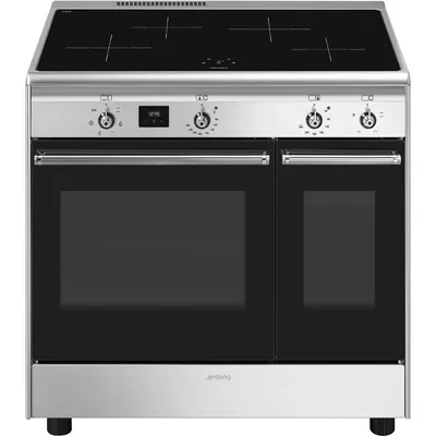 Smeg - Kuchnia wolnostojąca z płytą indukcyjną Classica CX92IM Stal nierdzewna