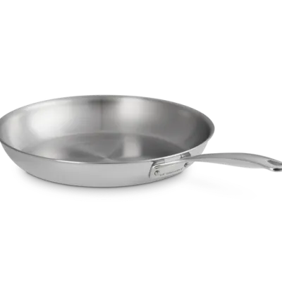 Le Creuset -  3-ply Plus płytka patelnia stal nierdzewna niepowlekana 30 cm