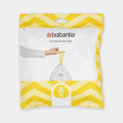 Brabantia - Worki na śmieci rozmiar A (3 - 5 l) 40 szt.