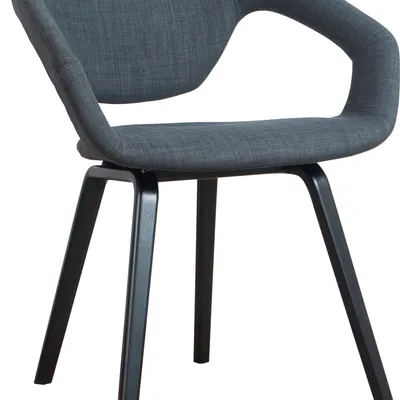 Zuiver - Fotel FLEXBACK czarny/ciemny szary