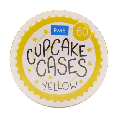 PME Cake - Papilotki do babeczek żółte 60 sztuk
