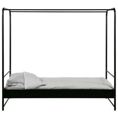 Vtwonen - Łóżko BUNK 90 cm x 200 cm (czarne)