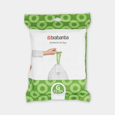 Brabantia - Worki na śmieci rozmiar G 23-30L 40 szt.