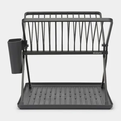 Brabantia - Mała składana suszarka do naczyń ciemnoszara
