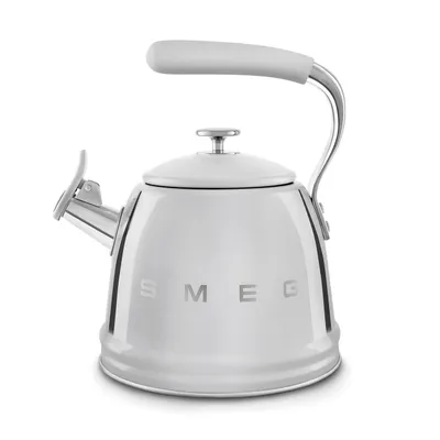 Smeg - Czajnik tradycyjny z gwizdkiem 50's Retro Style WKF01SS Srebrny