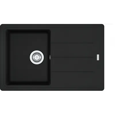 FRANKE - Zlewozmywak wbudowywany Basis BFG 611-78 Czarny mat + wkładka