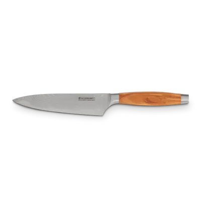 Le Creuset - Nóż Szefa Kuchni z Uchwytem Drewno Oliwne 15 cm