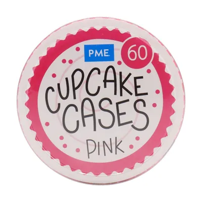 PME Cake - Papilotki do babeczek różowe 60 sztuk