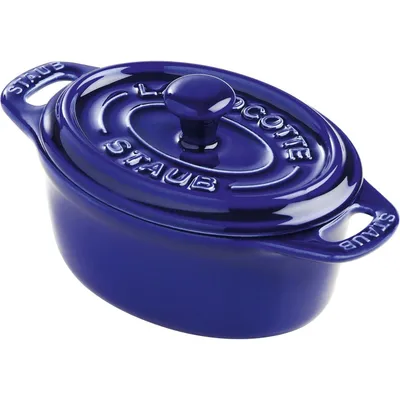 Staub - Mini garnek ceramiczny owalny La Cocotte 200 ml niebieski