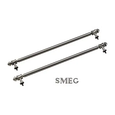 Smeg - Uchwyt boczny 2 el. + logo SMEG KITKCS-2 Cortina Srebrny