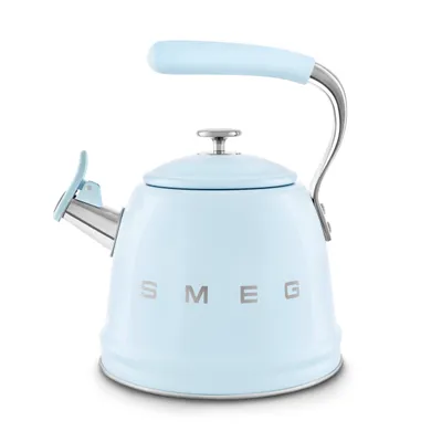 Smeg - Czajnik tradycyjny z gwizdkiem 50's Retro Style WKF01PB Pastelowy błękit