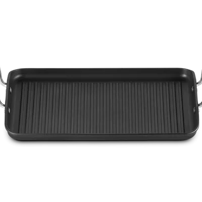 Le Creuset - Prostokątna Płyta Grillowa Rowkowana Aluminium Nieprzywierające 35 cm