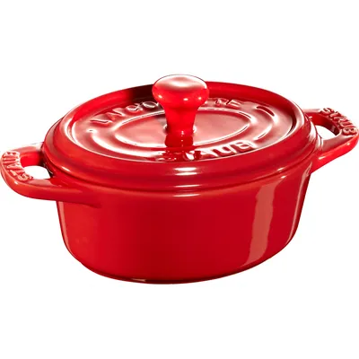 Staub - Mini garnek ceramiczny owalny La Cocotte 200 ml czerwony