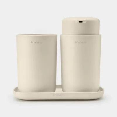 Brabantia - Zestaw 3 akcesoriów łazienkowych ReNew Soft Beige