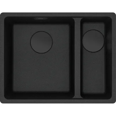 FRANKE - Zlewozmywak do podbudowy Maris MRG 160-34-15 SBR Onyx / Czarny odpływ