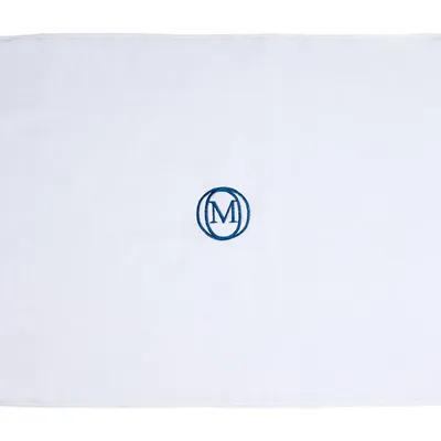 Officine Monogram - Dywanik łazienkowy 60 x 100 cm Linea Biało-niebieski
