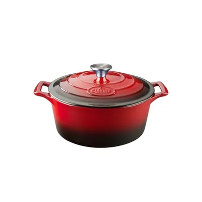La Cuisine - Garnek żeliwny okrągły Pro 24 cm 3.5L Czerwony