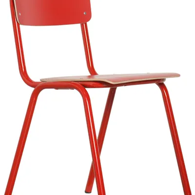 Zuiver - Krzesło BACK TO SCHOOL HPL czerwone