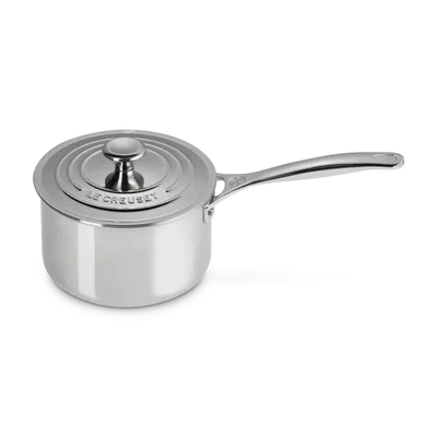 Le Creuset -  3-ply Plus Rondel z Pokrywką Stal nierdzewna 18 cm signature