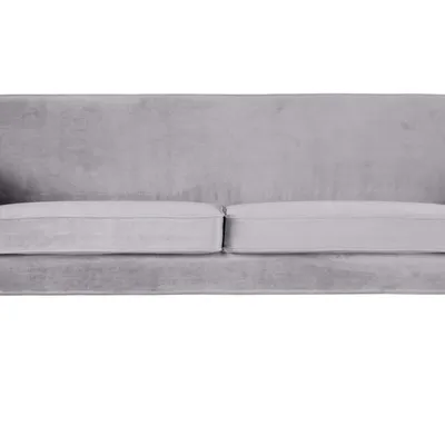 Woood - Sofa Rocco velvet 187 cm (jasnoszara)