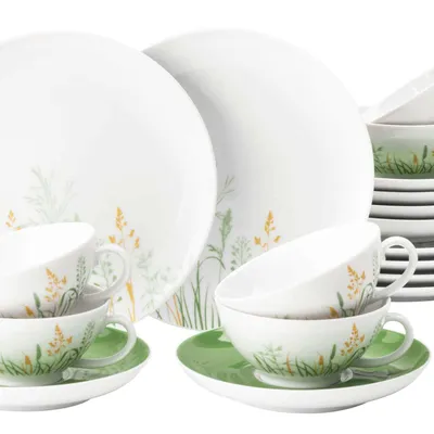 Seltmann Weiden - Komplet herbaciany dla 6 osób Meadow Grasses Green