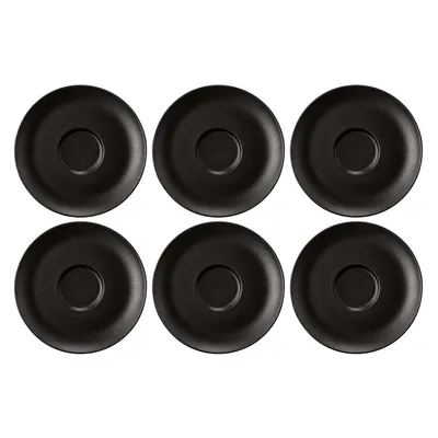 Seltmann Weiden - Zestaw 6 spodków 16.5cm Liberty Velvet Black