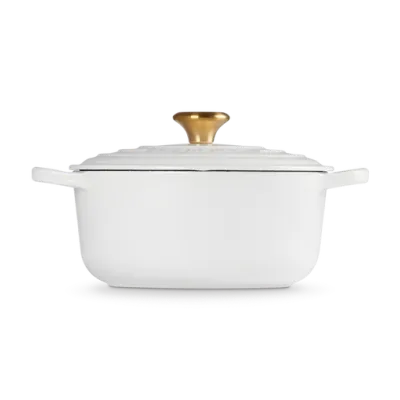 Le Creuset - Okrągła Brytfanna 24cm SIGNATURE biały