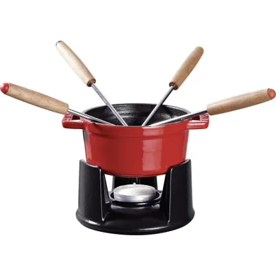 Staub - Mini zestaw do fondue 10 cm czerwony