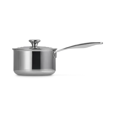 Le Creuset -  3-ply Plus Rondel z Pokrywką Stal nierdzewna 16 cm signature