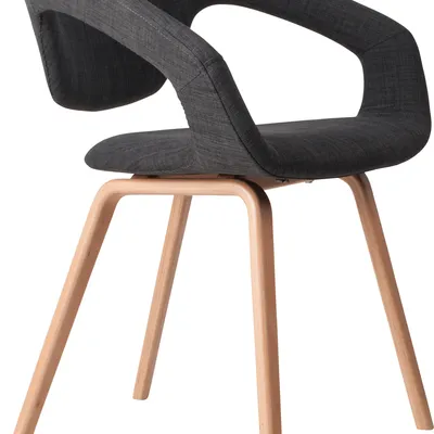 Zuiver - Fotel FLEXBACK naturalny/ciemny szary