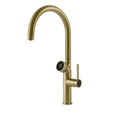 Gessi - Bateria kuchenna VITA  60720 z modułem wody zimnej  i gorącej Mosiądz Szczotkowany PVD