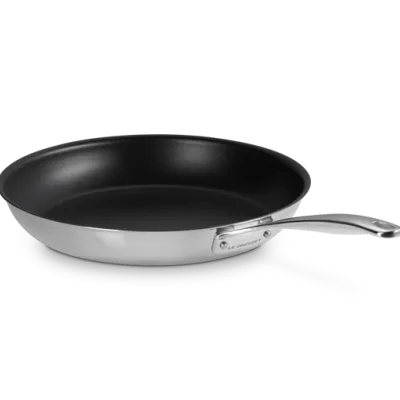 Le Creuset -  3-ply Plus Płytka Patelnia Stal Nierdzewna Nieprzywierająca Signature 30 cm