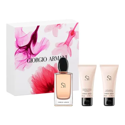 Giorgio Armani Si zestaw - woda perfumowana 100 ml + balsam do ciała 50 ml + żel pod prysznic 50 ml