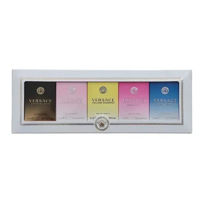 Versace zestaw miniaturek - Bright Crystal Absolu woda perfumowana 5 ml + Yellow Diamond woda toaletowa 5 ml + Bright Crystal woda toaletowa 5 ml + C
